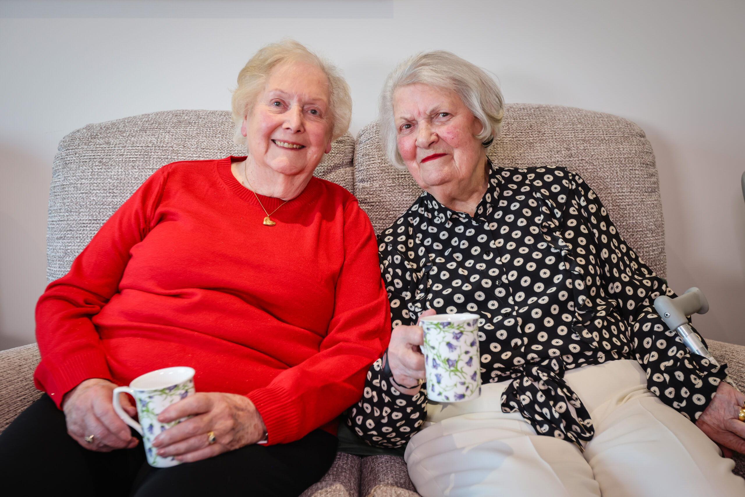 Lin with her friend Anne at Castle View, Windsor